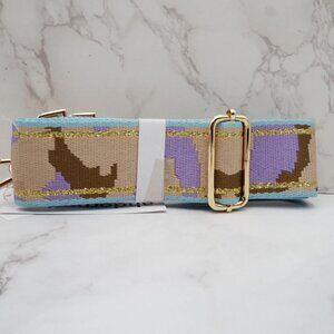 Ahdorned Camouflage Woven Bag Strap  - New